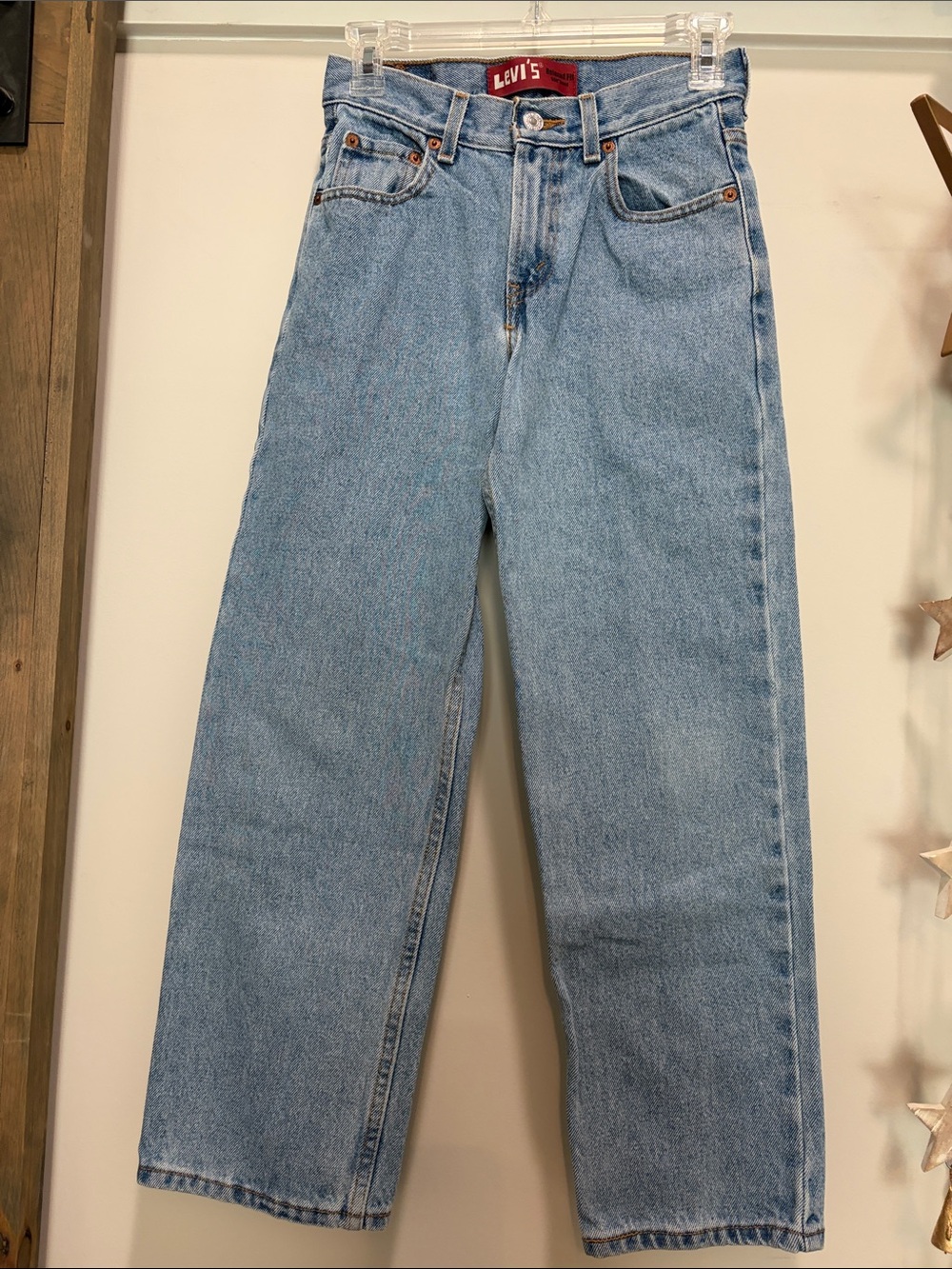Levi's Boys Light Wash Straight Jeans